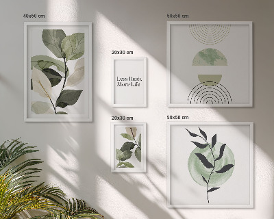 Billedkomposition til væg Stilfuld grafik til planteinteriør