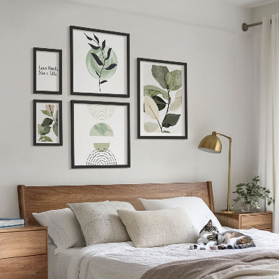 Billedkomposition til væg Stilfuld grafik til planteinteriør