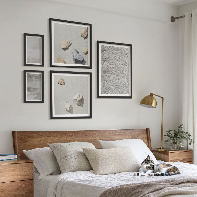 Billedsæt over sofa Moderne minimalistiske teksturer