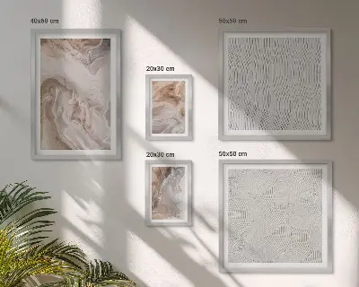 Vægdekoration med stenmotiv marmormønster
