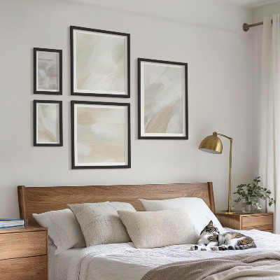 Billedkomposition til væg Abstrakt maling med en pensel