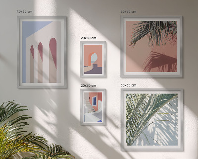 Billedsæt over sofa Illustrationer af byarkitektur
