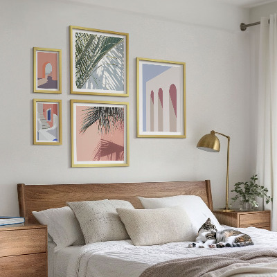 Billedsæt over sofa Illustrationer af byarkitektur