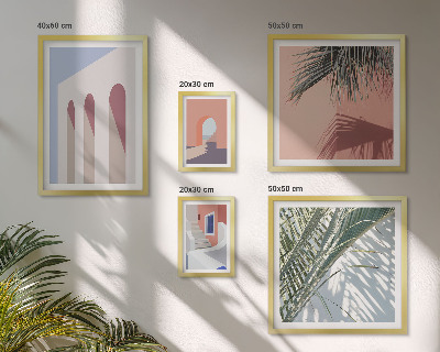 Billedsæt over sofa Illustrationer af byarkitektur