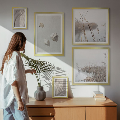 Billedkomposition til væg Nærbilleder af boho-stilstrukturen