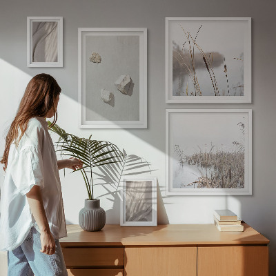 Billedkomposition til væg Nærbilleder af boho-stilstrukturen