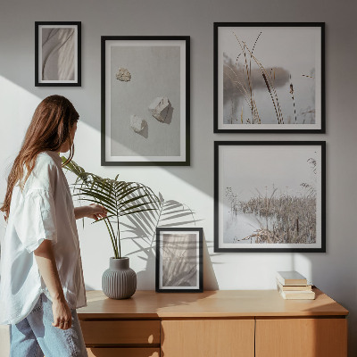 Billedkomposition til væg Nærbilleder af boho-stilstrukturen