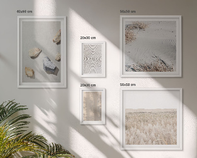 Billedsæt over sofa Boho naturlige teksturer