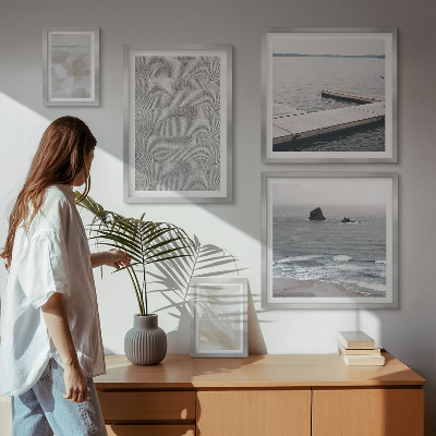 Billedkomposition til væg Abstrakt design moderne teksturer