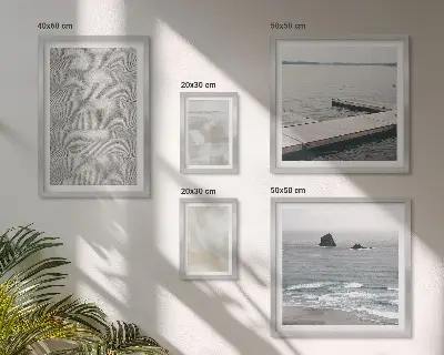 Billedkomposition til væg moderne abstrakt design med teksturer