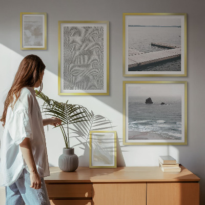 Billedkomposition til væg Abstrakt design moderne teksturer