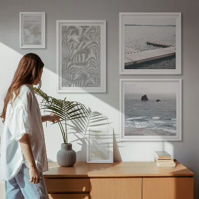 Billedkomposition til væg Abstrakt design moderne teksturer