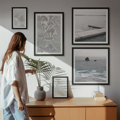 Billedkomposition til væg Abstrakt design moderne teksturer