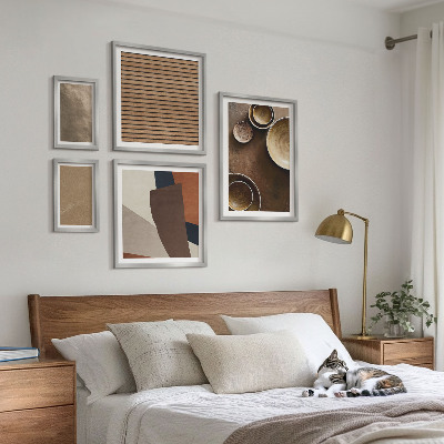 Billedkomposition til væg Minimalistiske stenstrukturer