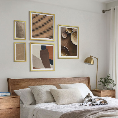Billedkomposition til væg Minimalistiske stenstrukturer