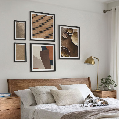 Billedkomposition til væg Minimalistiske stenstrukturer