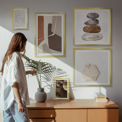Billedkomposition til væg Teksturer moderne kunst