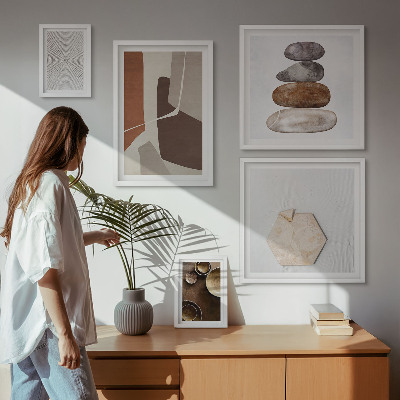 Billedkomposition til væg Teksturer moderne kunst