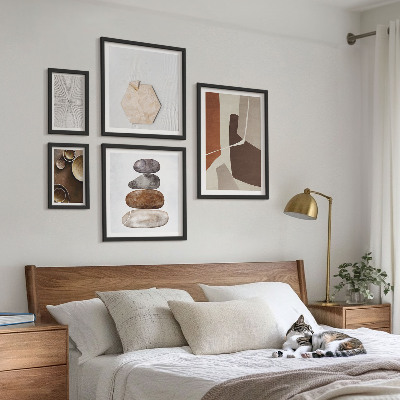 Billedkomposition til væg Teksturer moderne kunst