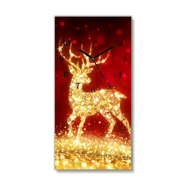 Lodret glas vægu Lodret glas vægu Golden Reindeer Christmas Decoration