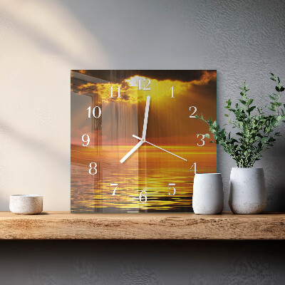 Glas ur Solnedgang