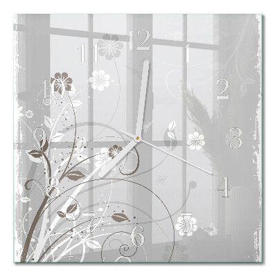 Glas ur Blomster