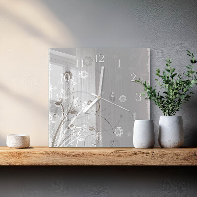 Glas ur Blomster