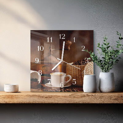 Glas ur En kop kaffe