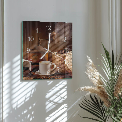 Glas ur En kop kaffe