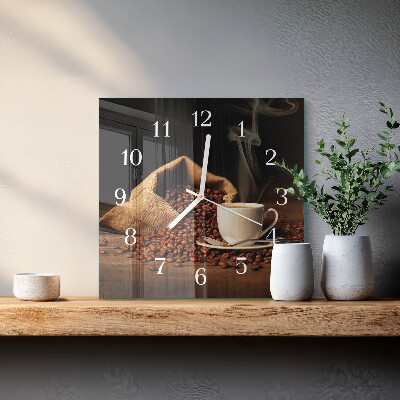 Glas ur Kaffebønner