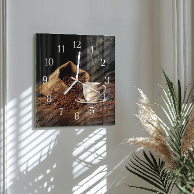 Glas ur Kaffebønner