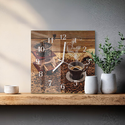 Glas ur Kaffebønner