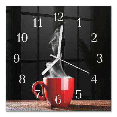 Glas ur En kop kaffe