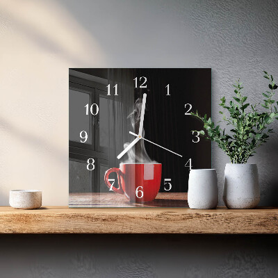 Glas ur En kop kaffe