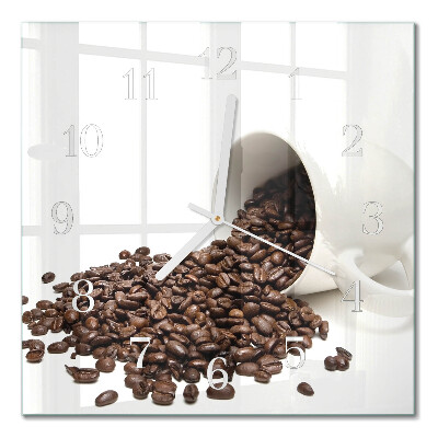 Firkantet vægur En kop kaffe