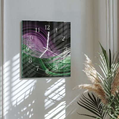 Firkantet vægur Abstrakt kunst