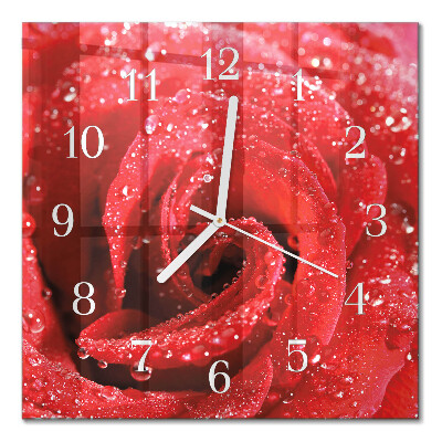 Firkantet vægur Rose