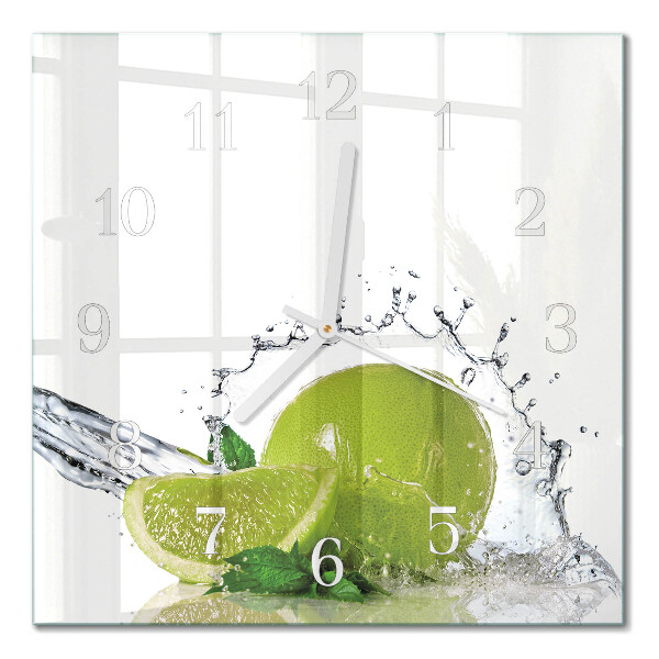 Glas ur Vand med lime