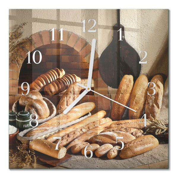 Firkantet vægur Brød