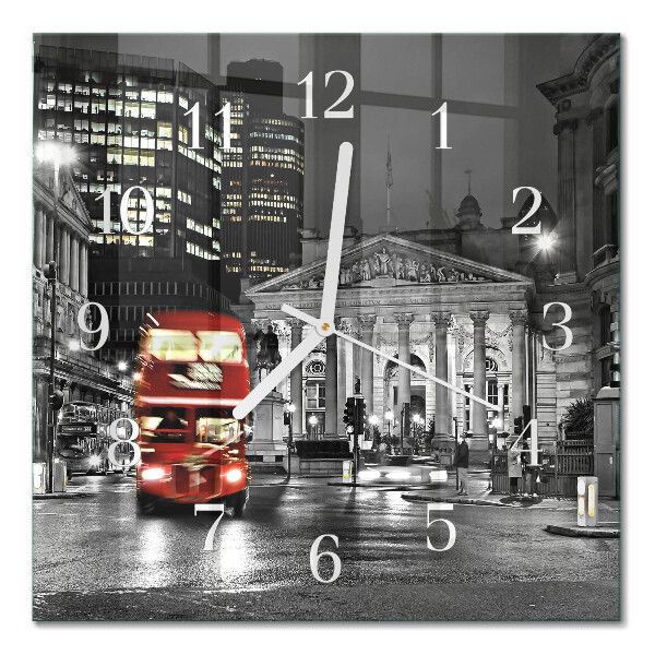 Glas ur London-bussen