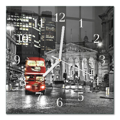 Glas ur London-bussen