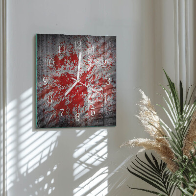 Firkantet vægur Pletter