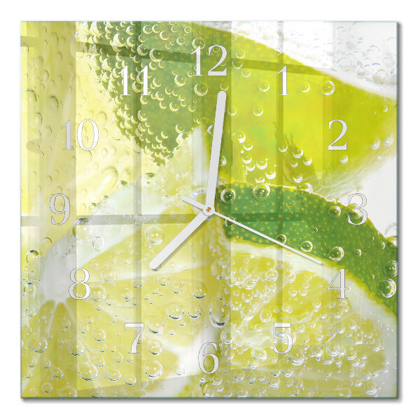 Glas ur Vand med lime
