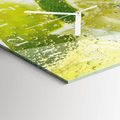 Glas ur Vand med lime