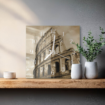 Glas ur Colosseum i sepia