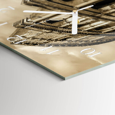Glas ur Colosseum i sepia