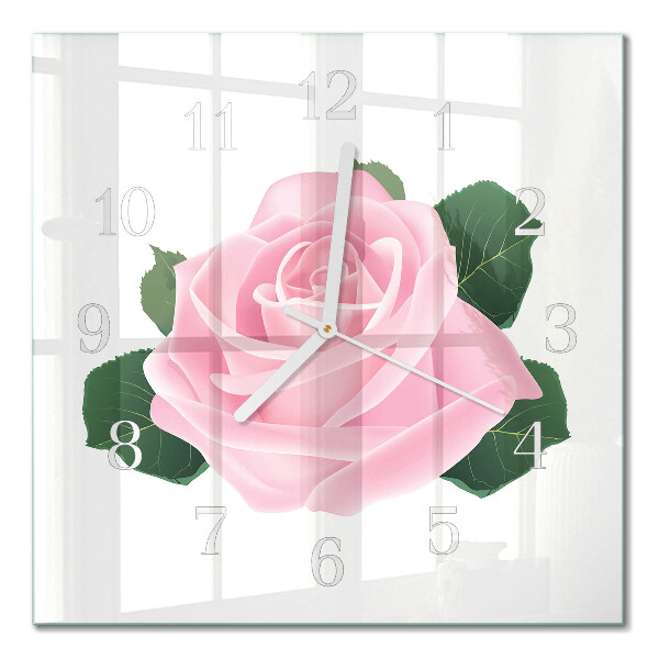 Firkantet vægur Rose