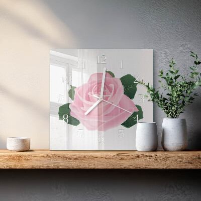 Firkantet vægur Rose
