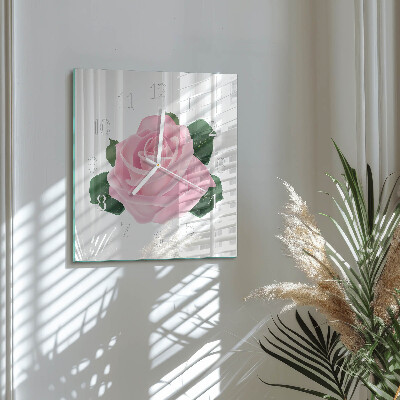 Firkantet vægur Rose