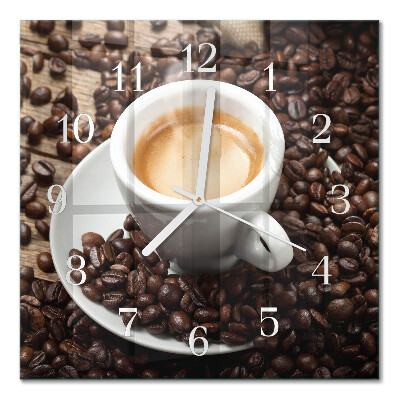 Glas ur En kop kaffe